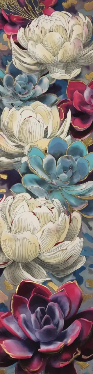 Free printable pale primary colors succulents bookmark