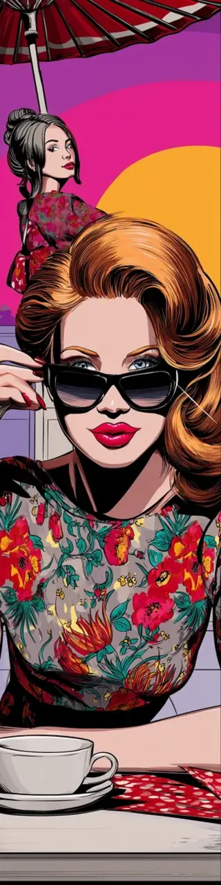 Free printable peering over sunglasses coffee bookmark