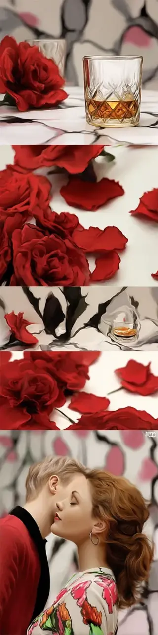 Free printable petals valentines bookmark