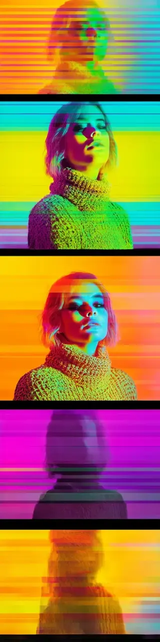 Free printable photo roll colorful thriller bookmark