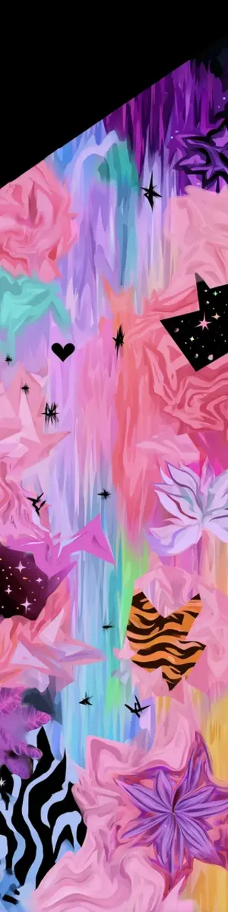 Free printable pink abstract bookmark