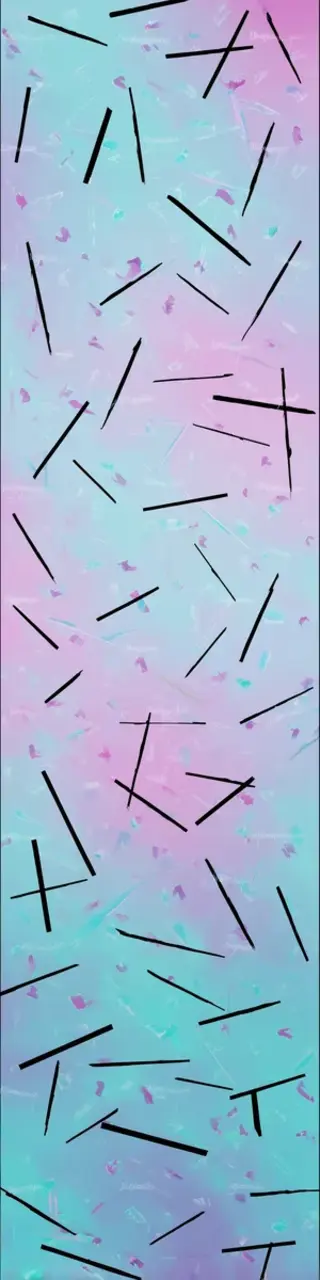 Free printable pink and blue abstract bookmark