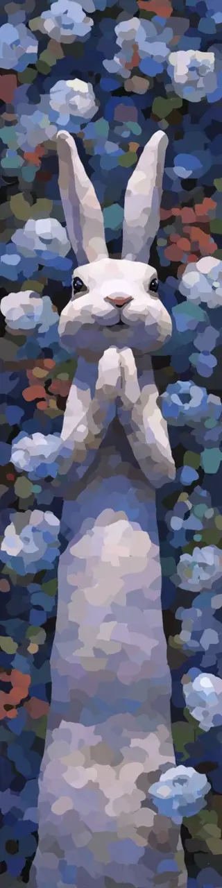 Free printable praying bunny bookmark