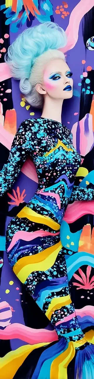 Free printable punky mermaid bookmark