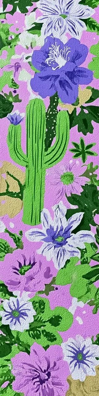 Free printable purple and green cactus bookmark