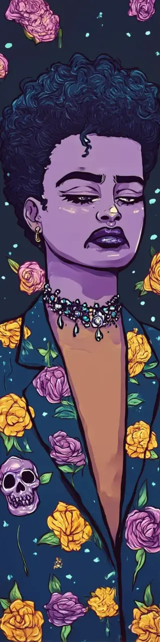 Free printable purple sad face bookmark