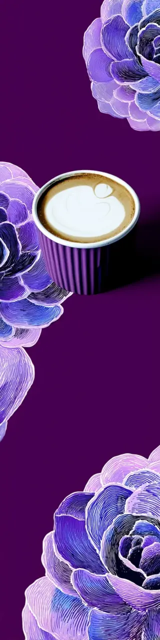 Free printable purple succulents coffee bookmark