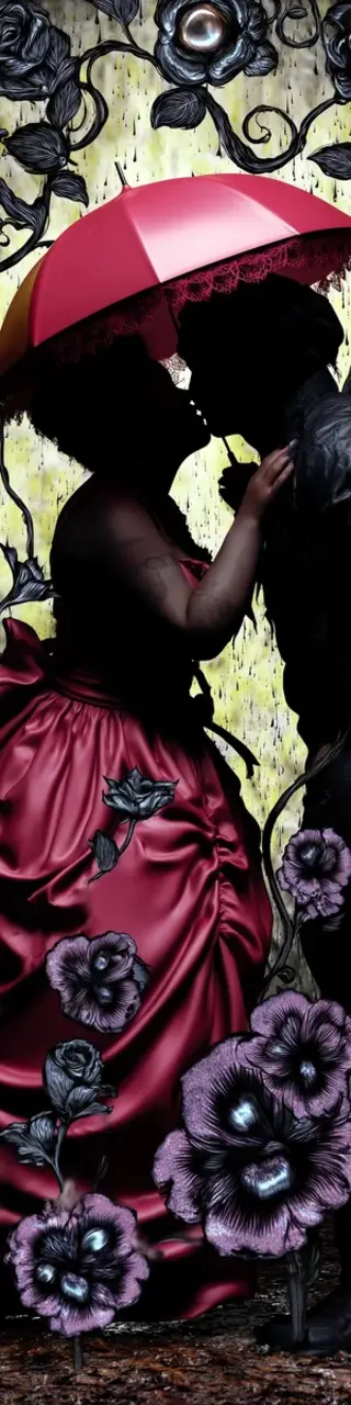 Free printable rain kiss bookmark