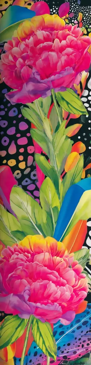 Free printable rainbow carnations bookmark