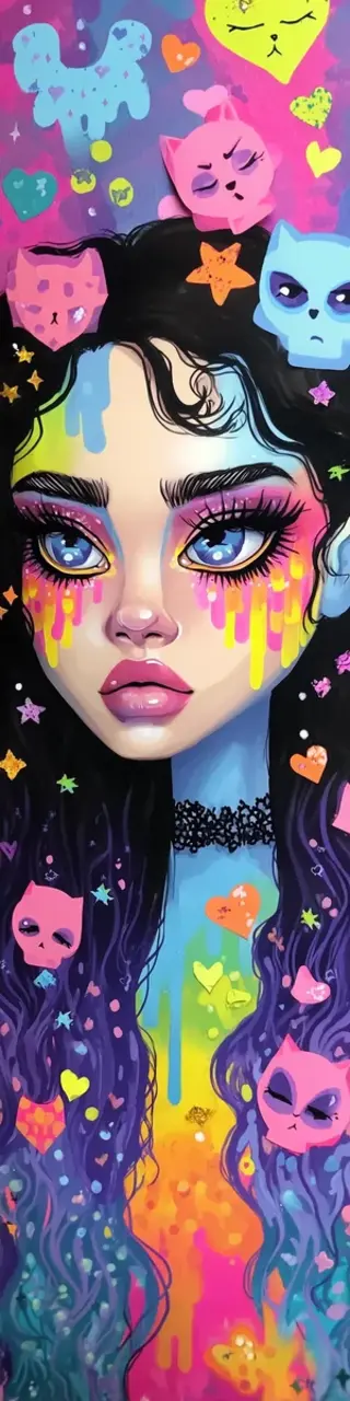 Free printable rainbow kittens bookmark