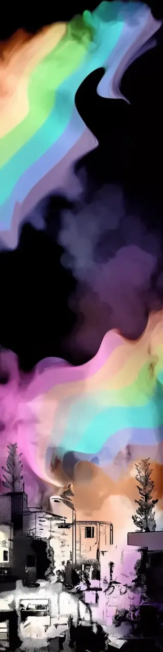 Free printable rainbow sky bookmark