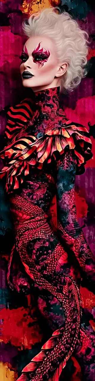 Free printable red dragon costume bookmark