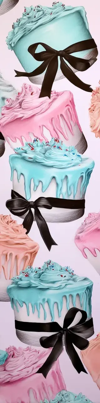 Free printable ribboned cupcakes bookmark