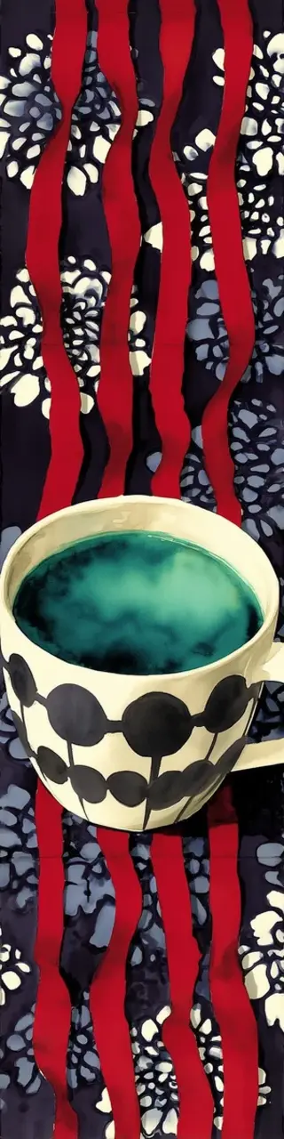 Free printable ribbons and coffee bookmark