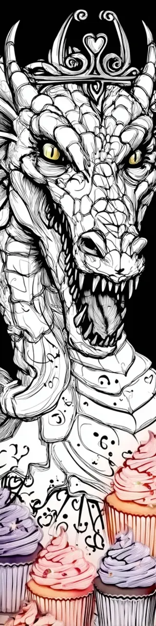 Free printable royal dragon coloring bookmark