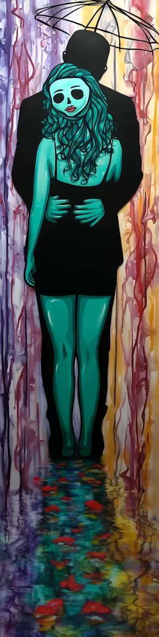 Free printable sad dark romance hug bookmark