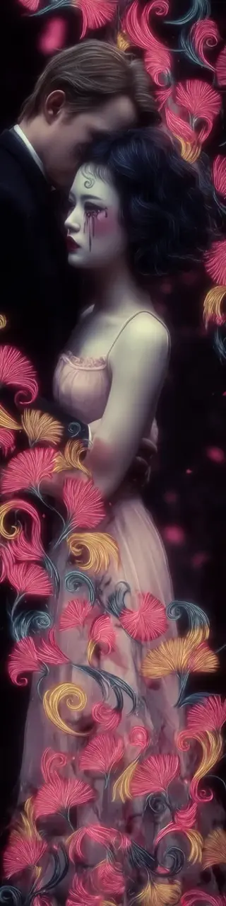 Free printable sad romance bookmark