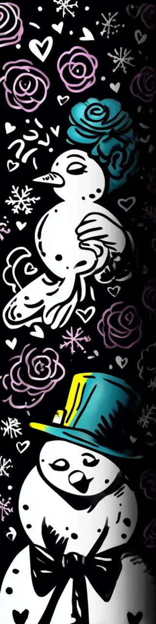 Free printable sad snowman bookmark