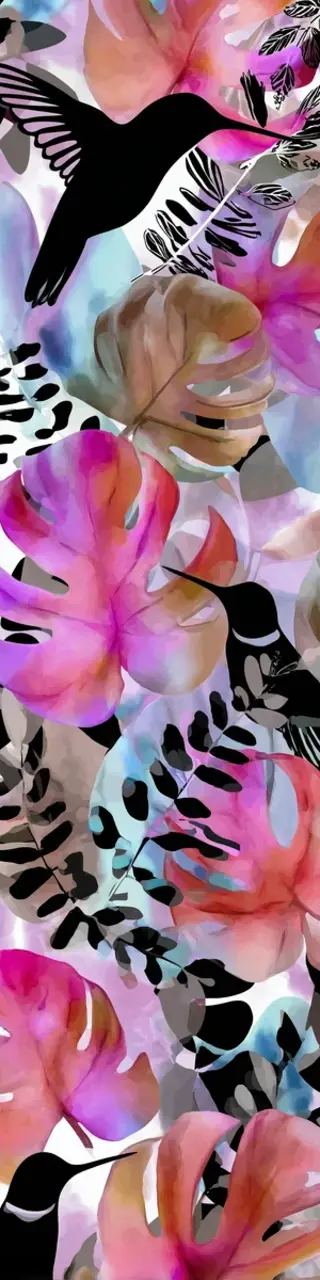 Free printable shadows of hummingbirds bookmark