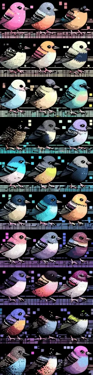 Free printable shelves of birds bookmark