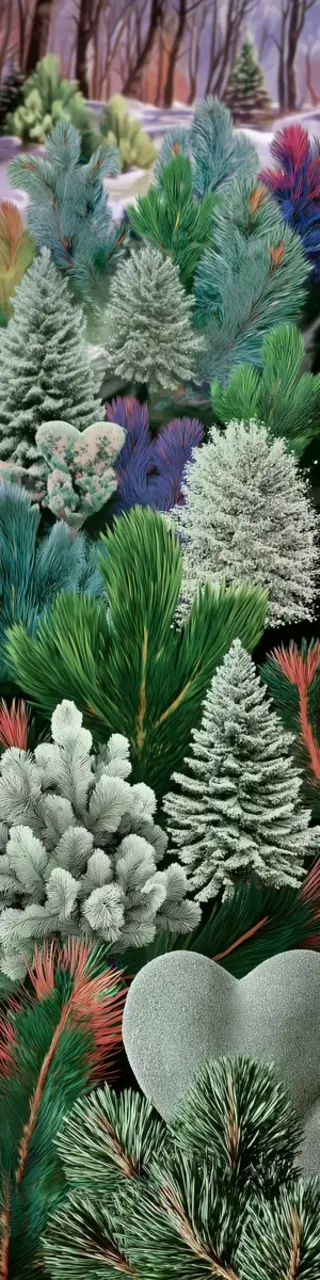 Free printable short evergreen plants bookmark