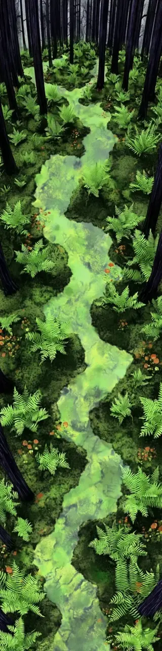 Free printable snaking jungle plants bookmark