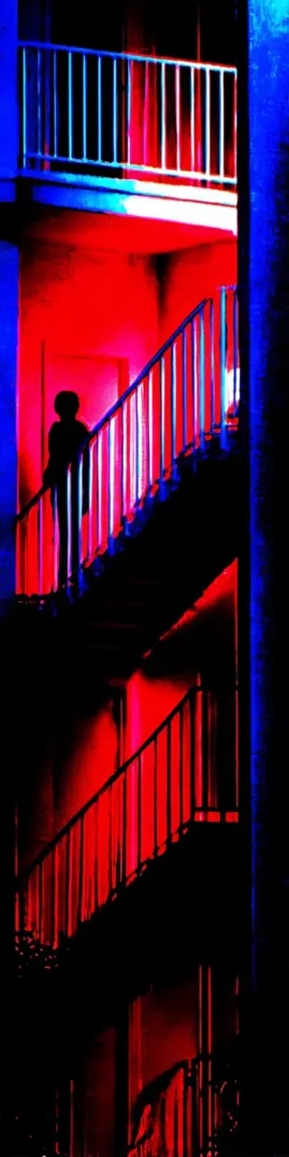 Free printable sneaking up the stairs thriller bookmark