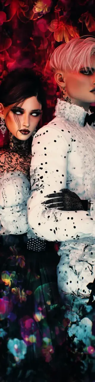 Free printable staring vampire couple bookmark