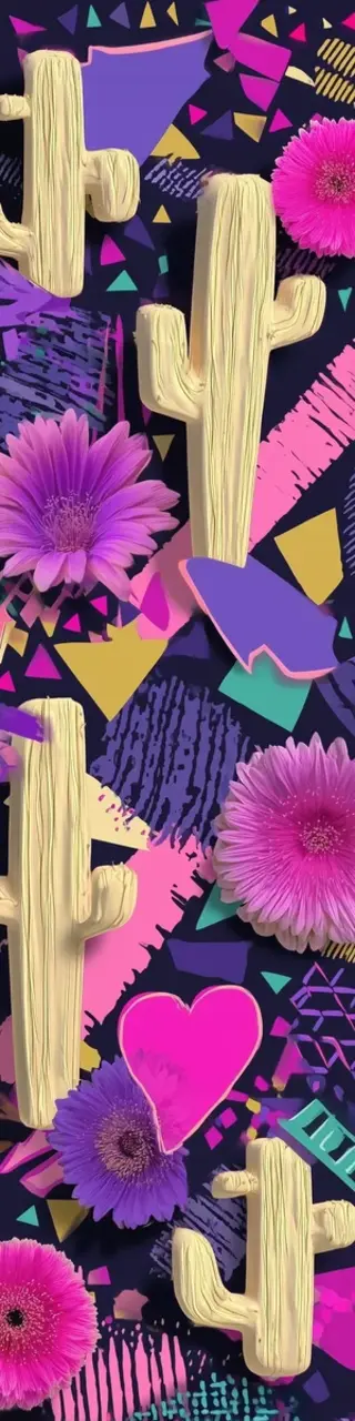 Free printable stylish cactus desert bookmark