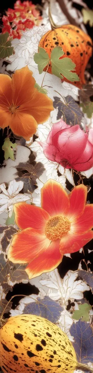 Free printable summer flowers bookmark