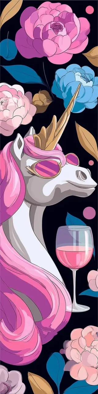 Free printable sunglasses unicorn bookmark