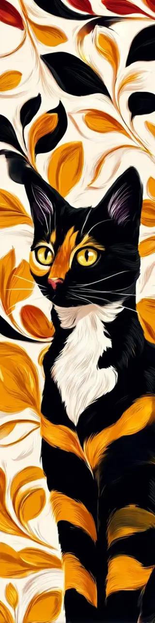 Free printable taffy black cat bookmark