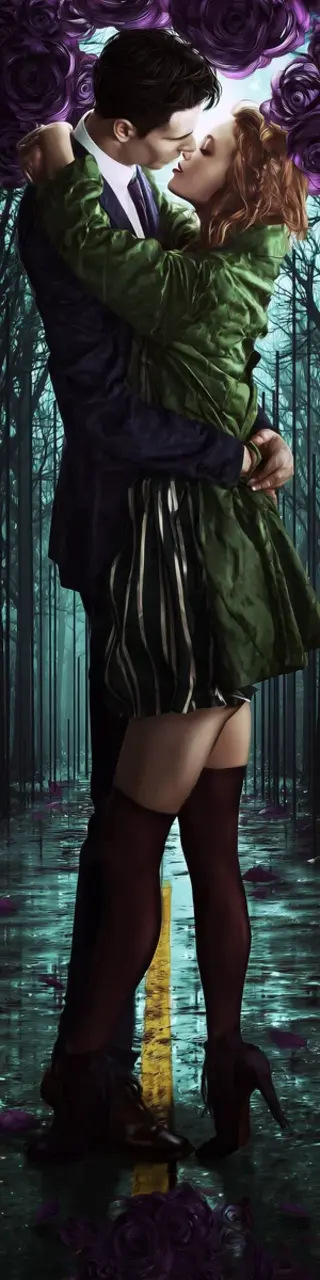 Free printable tip toe kiss romance bookmark