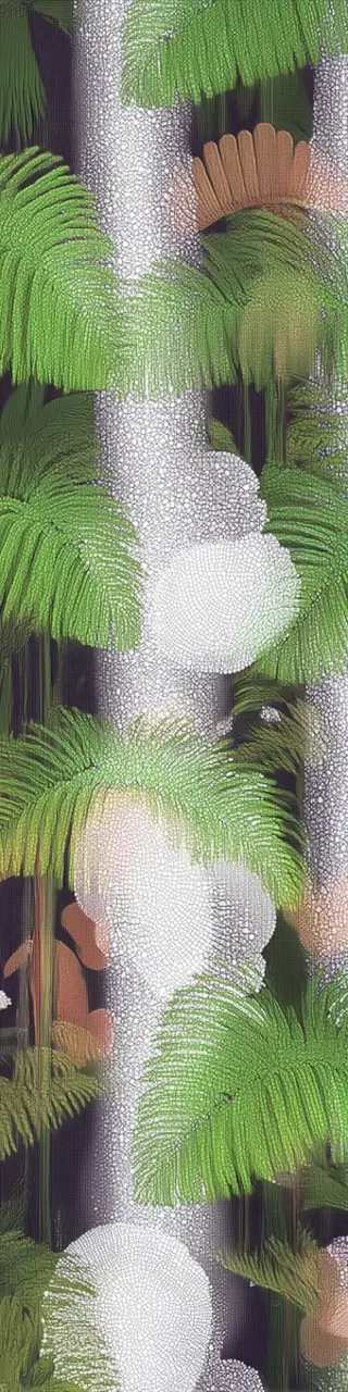 Free printable translucent palm leaves bookmark