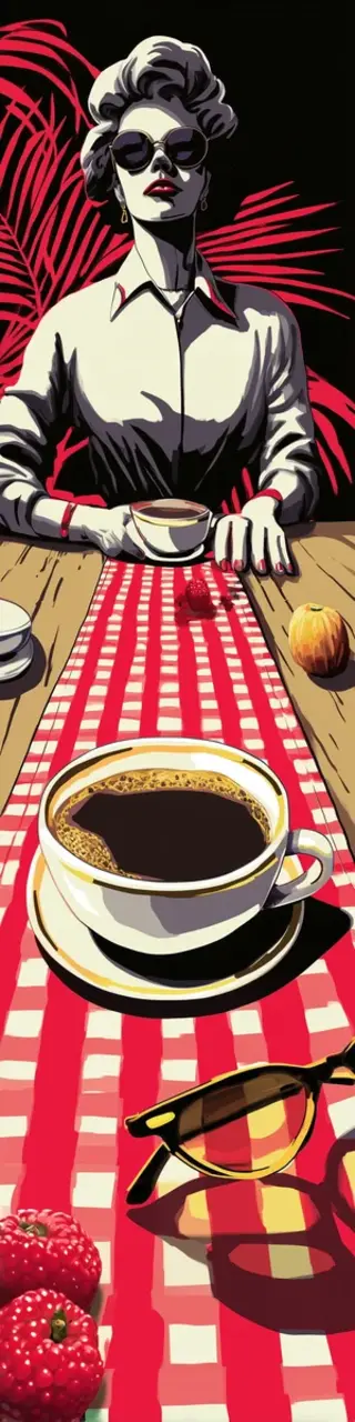 Free printable two places coffee bookmark