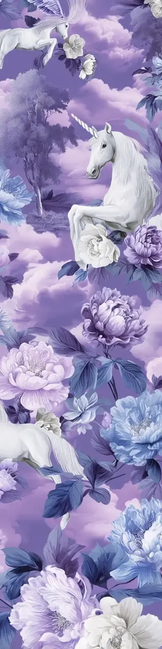 Free printable unicorns lavender maximalist bookmark