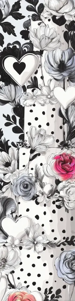 Free printable polka dot cake bookmark