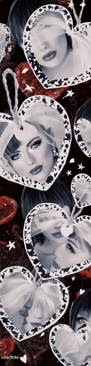 Free printable valentines hearts ornaments bookmark