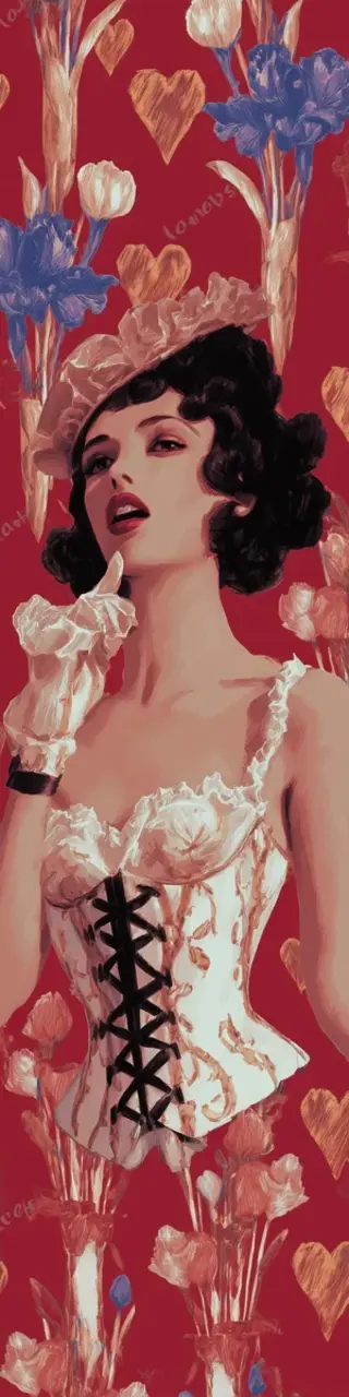 Free printable valentines torso bookmark