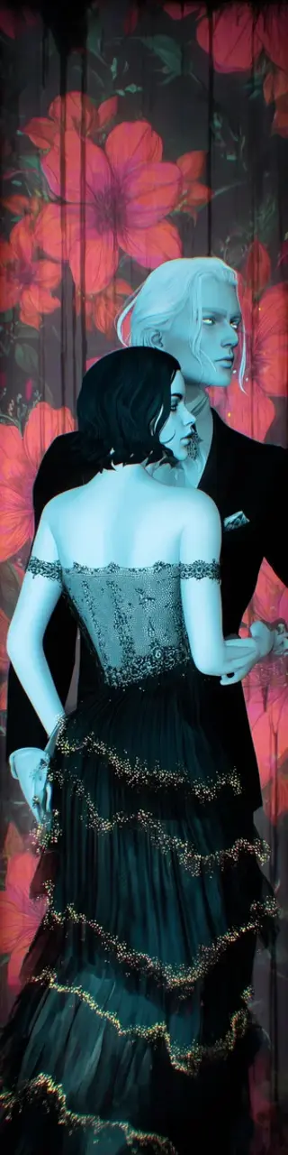 Free printable vampires chatting bookmark