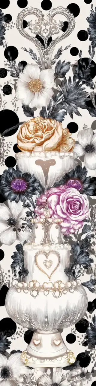 Free printable floral white wedding decorations bookmark