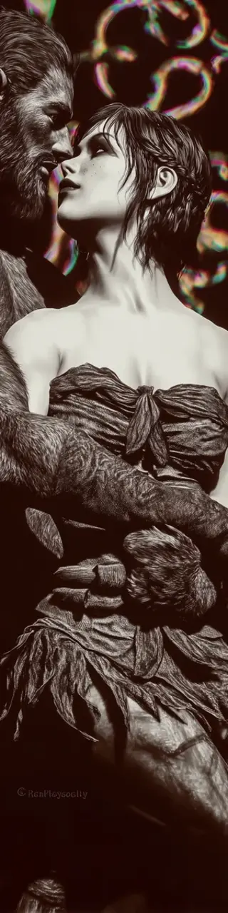 Free printable werewolf hug bookmark