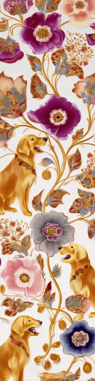 Free printable white golden retrievers bookmark