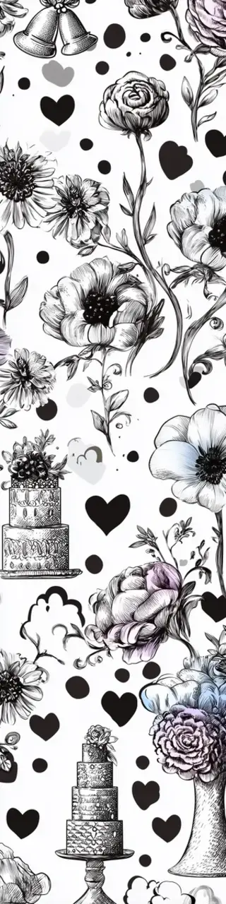 Free printable white space wedding bookmark