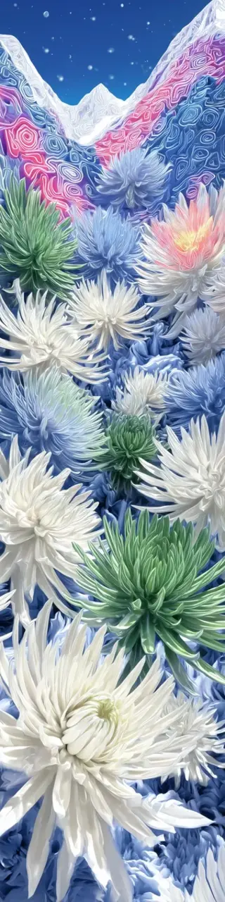 Free printable white winter plants bookmark