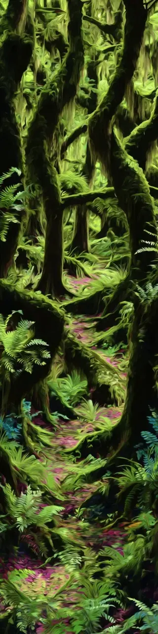 Free printable wild tree trunks bookmark