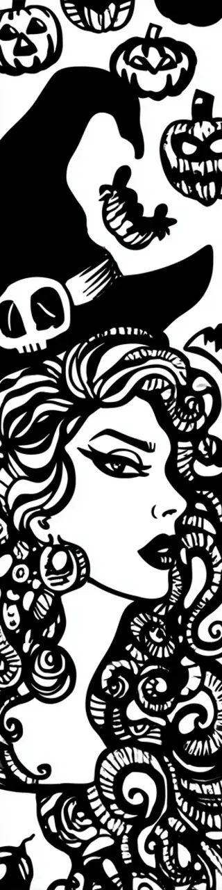 Free printable halloween bookmark