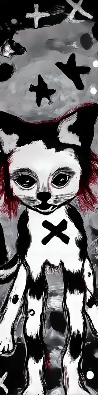 Free printable x halloween cat bookmark