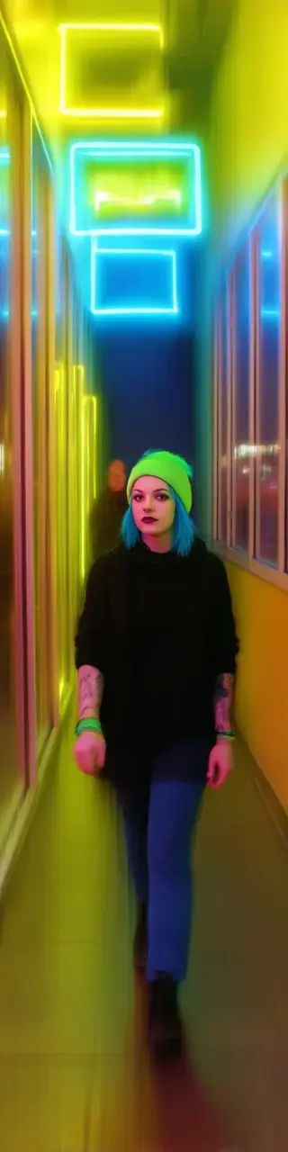 Free printable yellow neon thriller bookmark