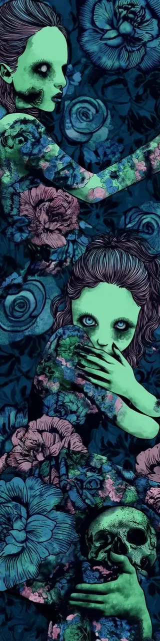 Free printable zombie hush bookmark